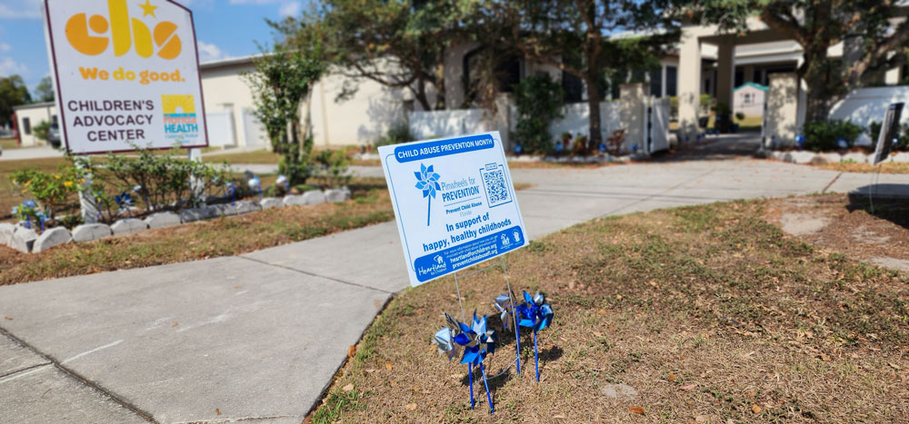 Pinwheel garden outside Bartow CAC Office