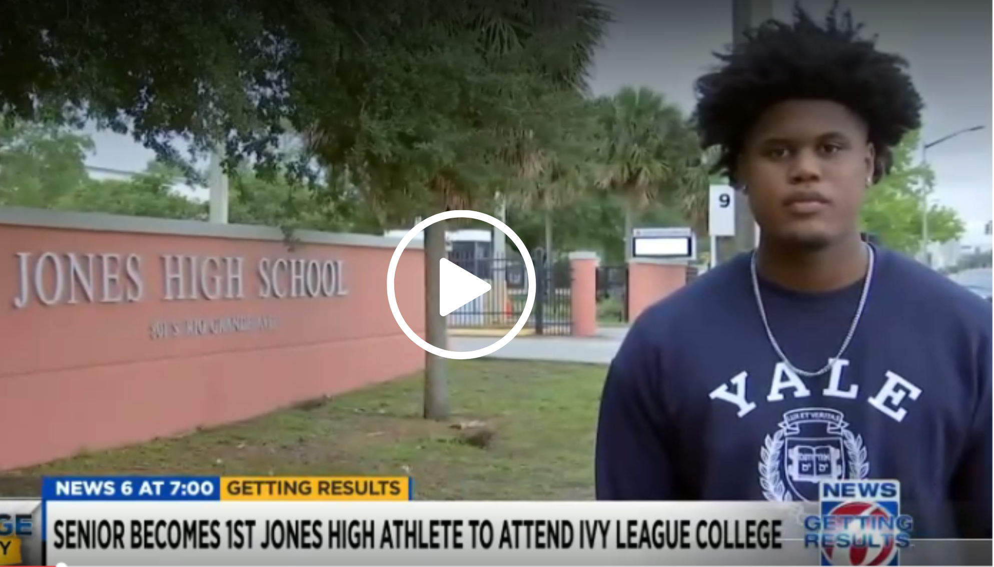 Senior Becomes 1st Jones High Athlete to Attend Ivy League College