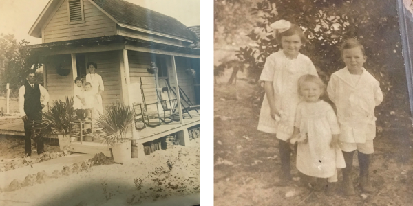 antique photos of a family